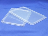 Крышка для одноразового пластикового контейнера Упакс-Юнити прозрачная внешняя 186 x 132 мм