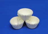 Бумажные формы - капсулы для кондитерских изделий d 40 h 25 мм белые 1000 штук