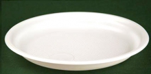 Тарелка одноразовая пластиковая ПолиЭР полистирол 220 мм